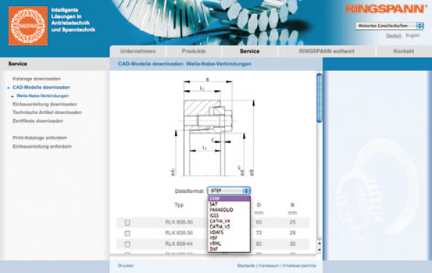 Einbindung CAD Generator in die Ringspann Website (2)