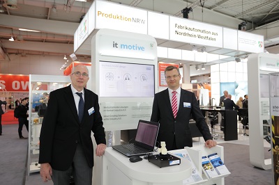 Geschäftsführung der it-motive auf der HMI 2017