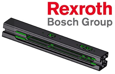 Strebenprofil mit Einsteckschloss LM - Rexroth Bosch Group Logo