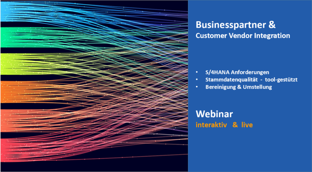 Webinar Businesspartner und Customer Vendor Integration