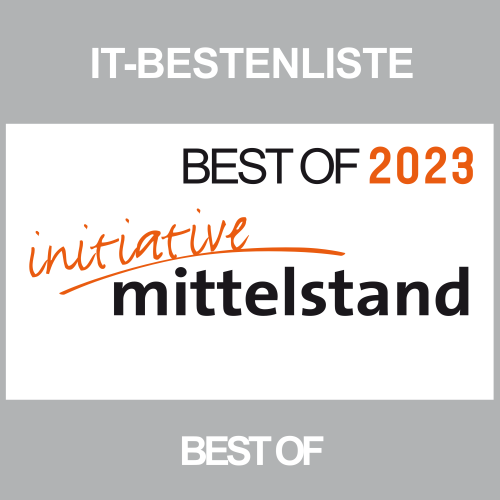 Best of 2023 Innovationspreis IT für itmRuleDesigner für visuelle Produktmodellierung von it-motive