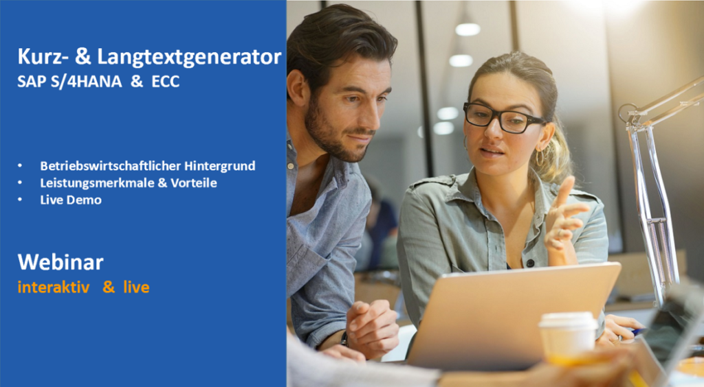 Webinar Kurz- und Langtextgenerator SAP S/4HANA