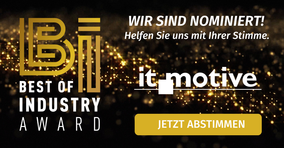 best of Industry Award 2025. Design Engineering it-motive AG